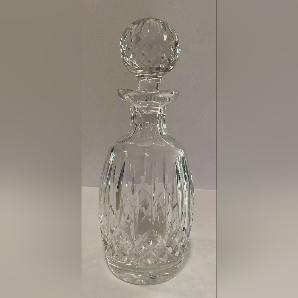 Waterford Crystal White Bar Decanter with Elegant Geometric Patterns